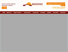 Tablet Screenshot of bridgewayhospice.org